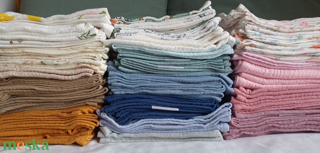 Muszlin párnahuzat IKEA-s 35x55 cm-s gyerekpárnához duplagéz   - baba - mama - baba ágynemű - baba párna és huzat - Meska.hu