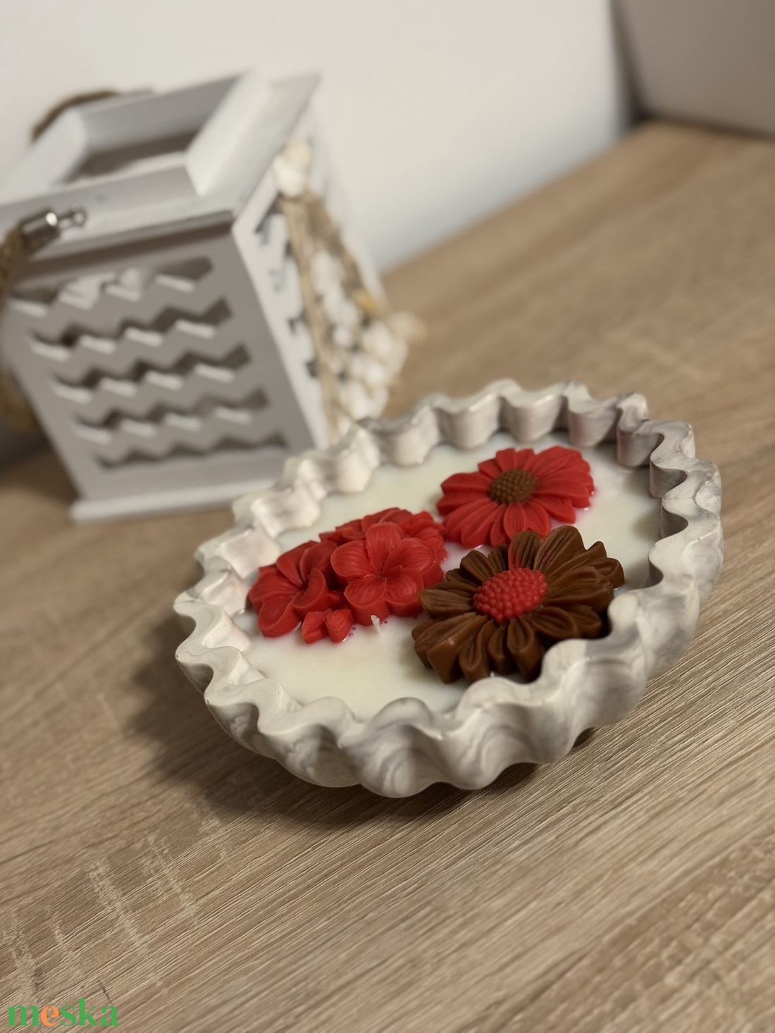 Szójaviasz gyertya tál  - otthon & életmód - gyertya, illat, aroma - gyertya - Meska.hu