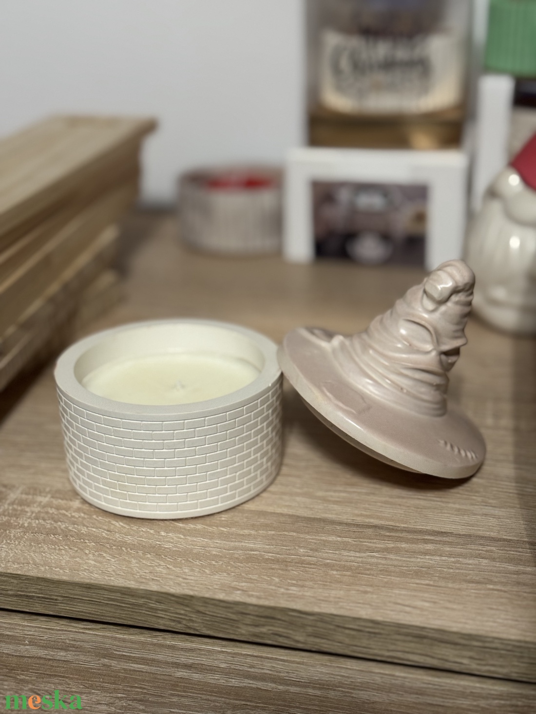 Harry Potter szójaviasz gyertya  - karácsony - karácsonyi lakásdekoráció - karácsonyi illatgyertya, mécses - Meska.hu