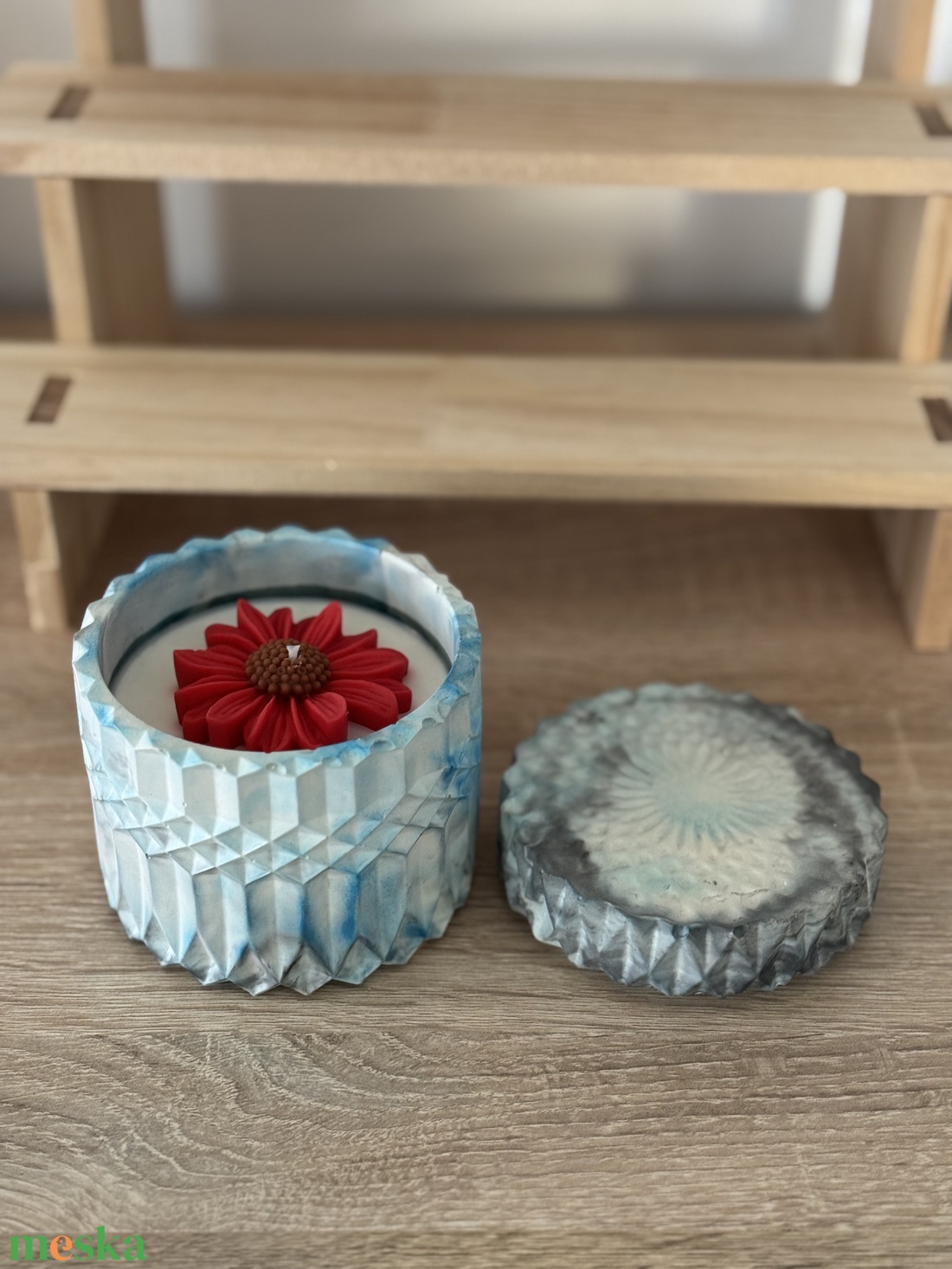 Nagy henger illat gyertya Vanília illattal  - karácsony - karácsonyi lakásdekoráció - karácsonyi illatgyertya, mécses - Meska.hu