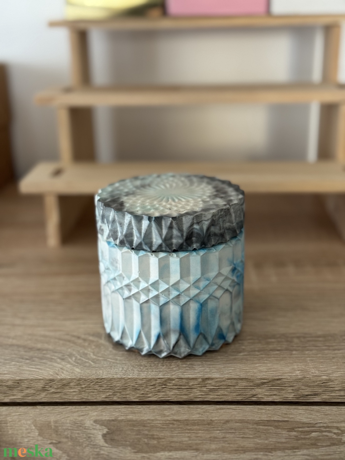 Nagy henger illat gyertya Vanília illattal  - karácsony - karácsonyi lakásdekoráció - karácsonyi illatgyertya, mécses - Meska.hu