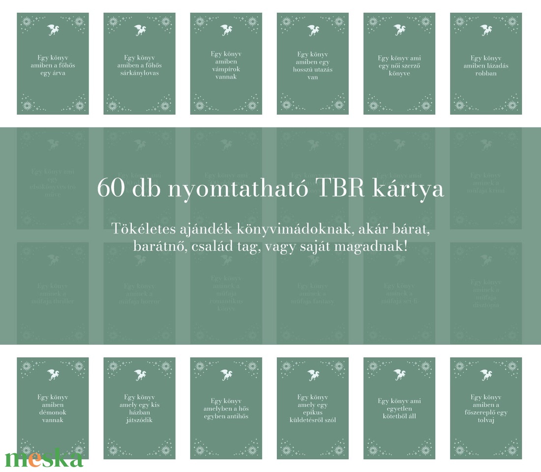 Fantasy TBR kártyák - művészet - grafika & illusztráció - egyéb rajzok - Meska.hu