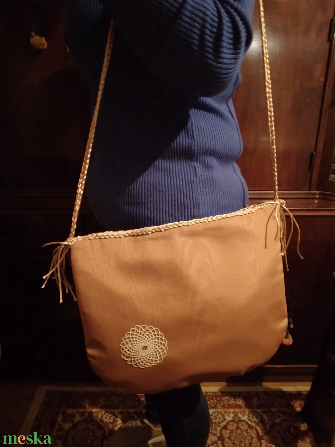 Selyem válltáska - táska & tok - kézitáska & válltáska - válltáska - Meska.hu