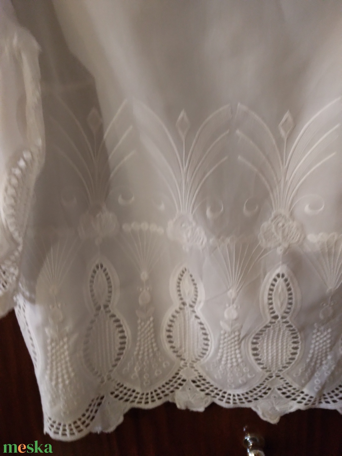 női blúz, gépi hímzéssel - ruha & divat - női ruha - blúz - Meska.hu