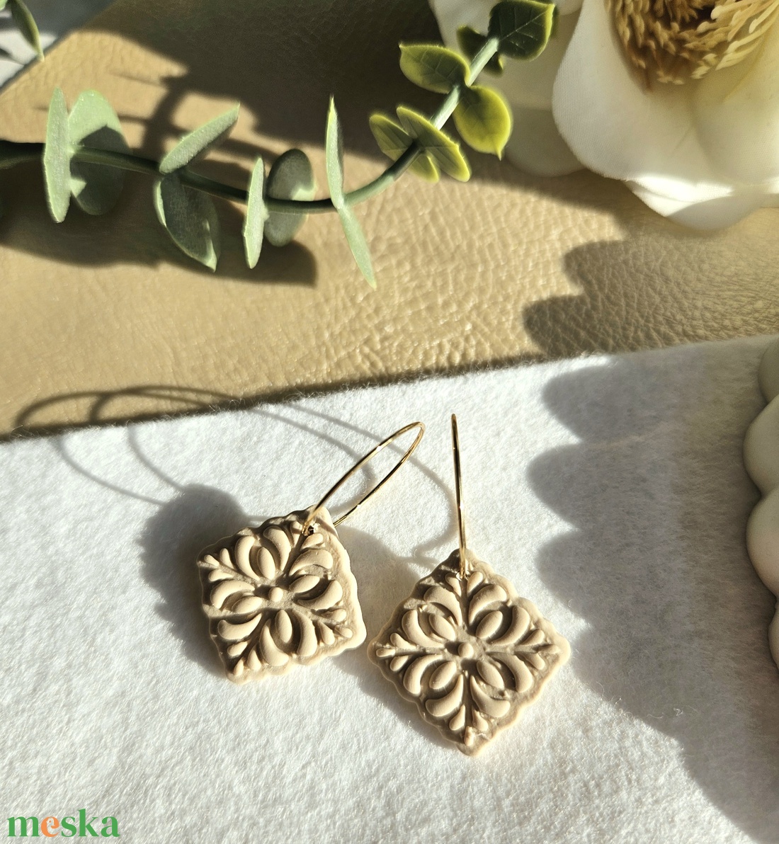 LUNA fülbevaló - ékszer - fülbevaló - lógó fülbevaló - Meska.hu