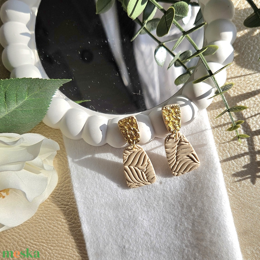 OLIVIA fülbevaló - ékszer - fülbevaló - lógó fülbevaló - Meska.hu