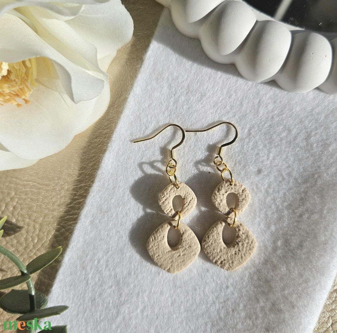 CHARLOTTE fülbevaló - ékszer - fülbevaló - lógó fülbevaló - Meska.hu