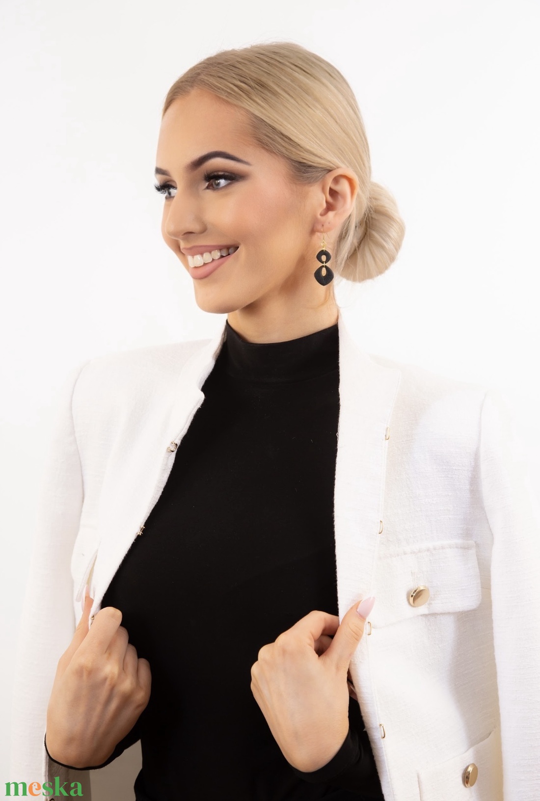 CHARLOTTE fülbevaló - ékszer - fülbevaló - lógó fülbevaló - Meska.hu