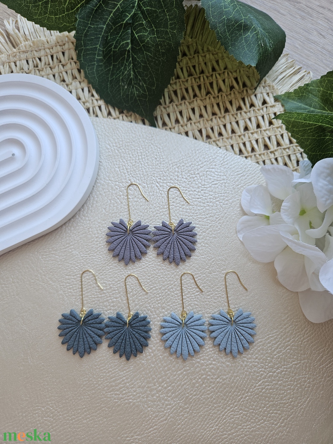 LIA fülbevaló (OCEAN) - ékszer - fülbevaló - lógó fülbevaló - Meska.hu