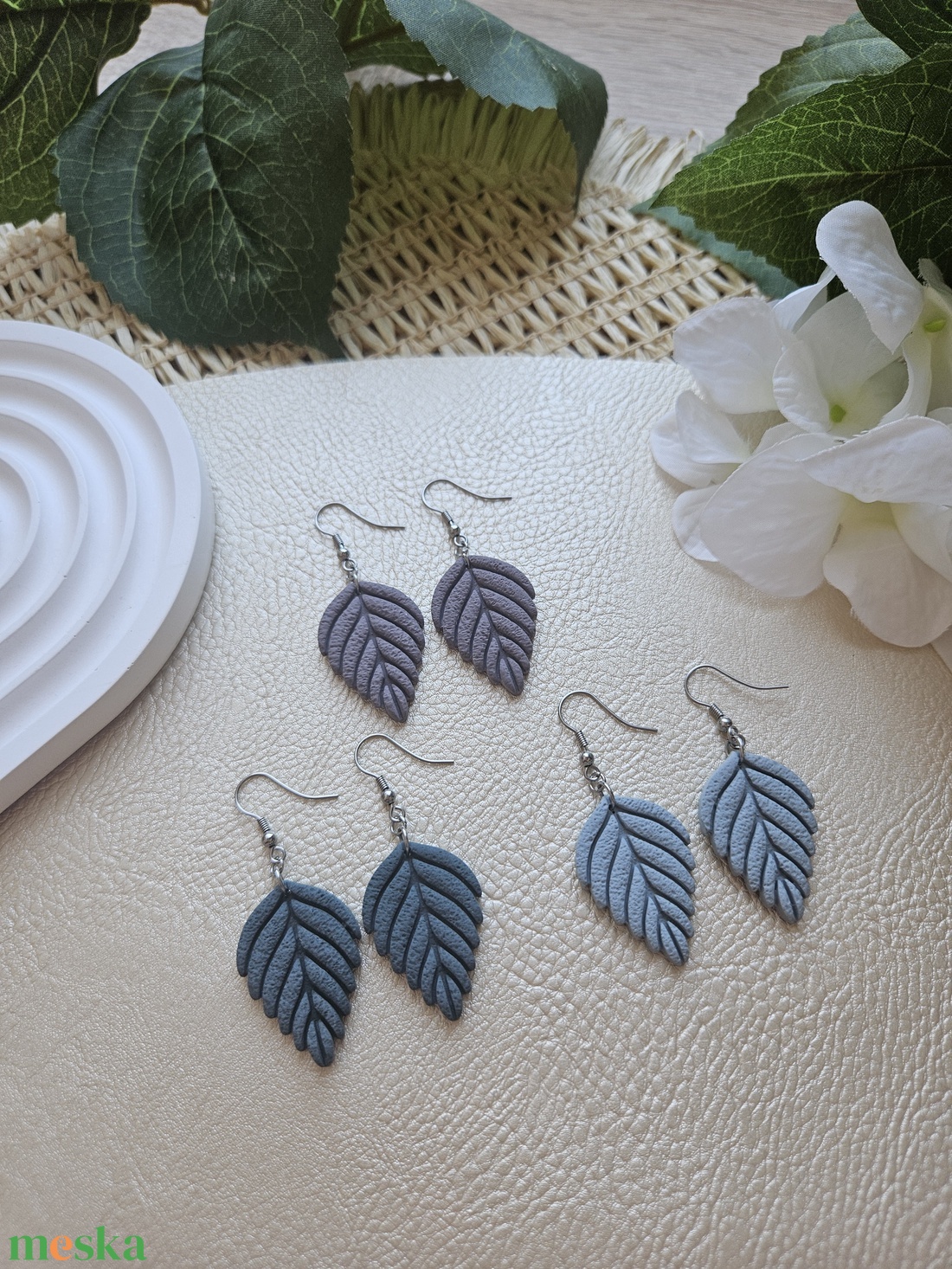 LEILA fülbevaló - ékszer - fülbevaló - lógó fülbevaló - Meska.hu