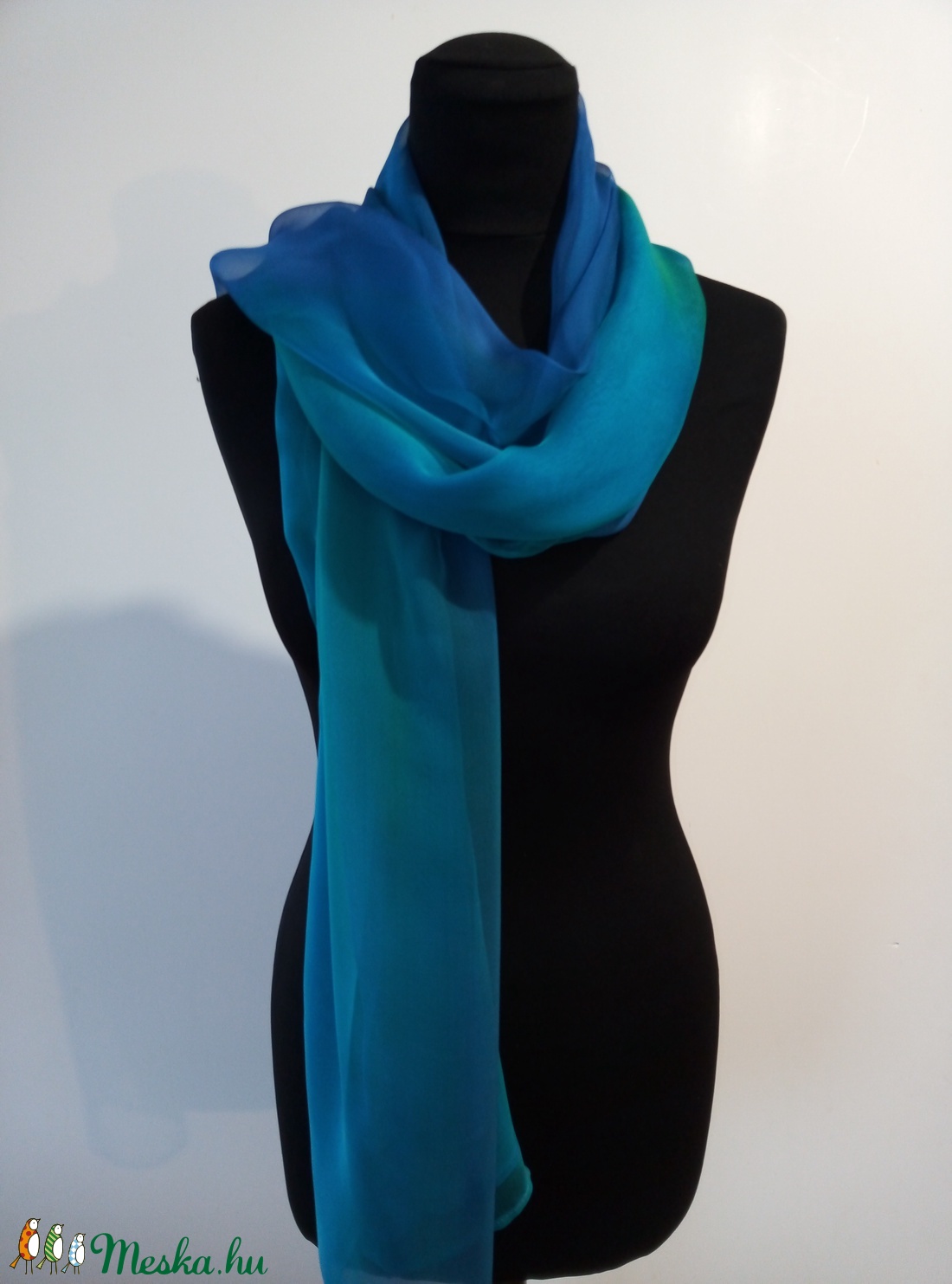 türkiz árnyalatú nagy méretű chiffon szövésű, könnyed selyem stóla (180x90cm) - ruha & divat - sál, sapka, kendő - sál - Meska.hu türkiz árnyalatú nagy méretű chiffon szövésű, könnyed selyem stóla (180x90cm) - ruha & divat - sál, sapka, kendő - sál - Meska.hu