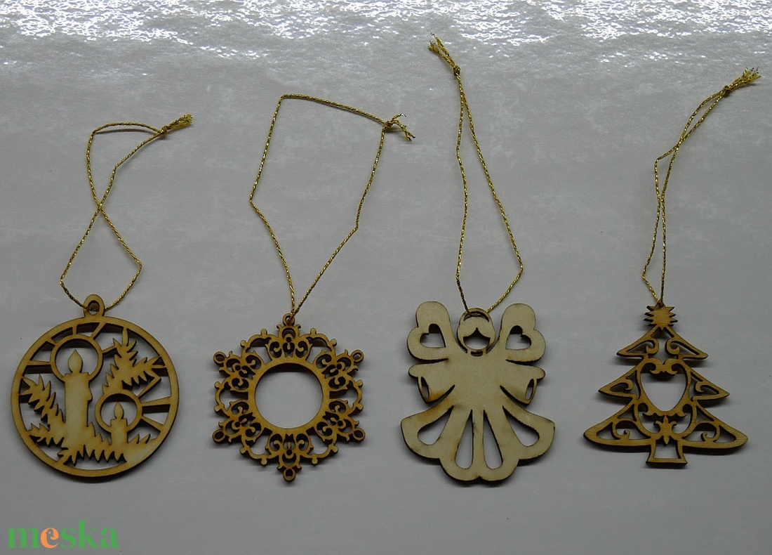 Karácsonyfadísz szett 9.    (4 db natúr fa dísz) - karácsony - karácsonyi lakásdekoráció - karácsonyfadíszek - Meska.hu Karácsonyfadísz szett 9.    (4 db natúr fa dísz) - karácsony - karácsonyi lakásdekoráció - karácsonyfadíszek - Meska.hu