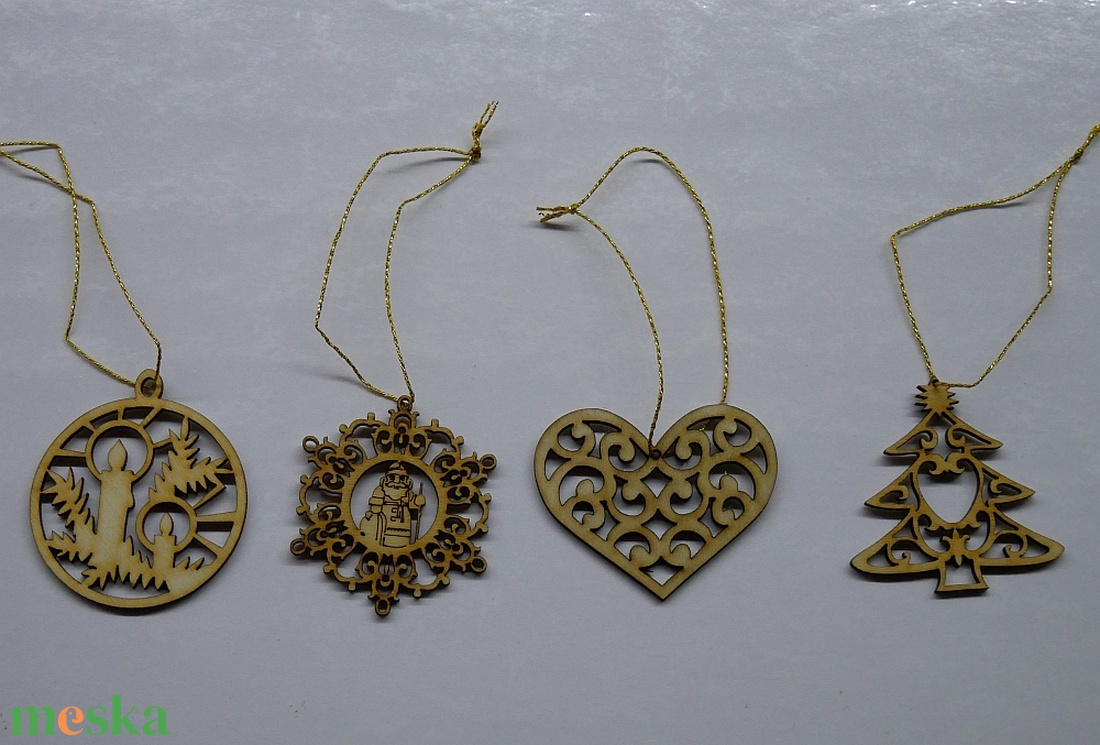 Karácsonyfadísz szett 6.    (4 db natúr fa dísz) - karácsony - karácsonyi lakásdekoráció - karácsonyfadíszek - Meska.hu Karácsonyfadísz szett 6.    (4 db natúr fa dísz) - karácsony - karácsonyi lakásdekoráció - karácsonyfadíszek - Meska.hu