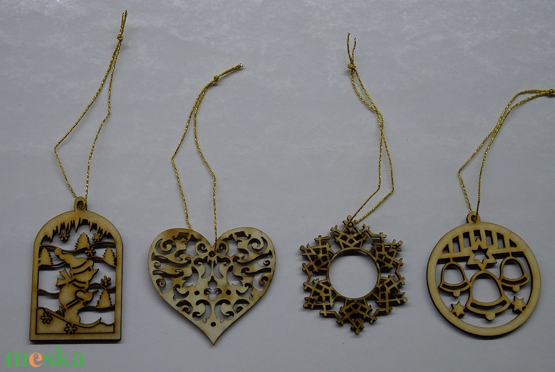 Karácsonyfadísz szett 1.    (4 db natúr fa dísz) - karácsony - karácsonyi lakásdekoráció - karácsonyfadíszek - Meska.hu Karácsonyfadísz szett 1.    (4 db natúr fa dísz) - karácsony - karácsonyi lakásdekoráció - karácsonyfadíszek - Meska.hu