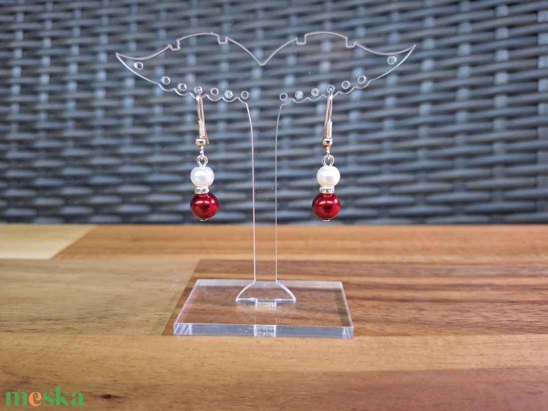 Mikulás fülbevaló - ékszer - fülbevaló - lógó fülbevaló - Meska.hu