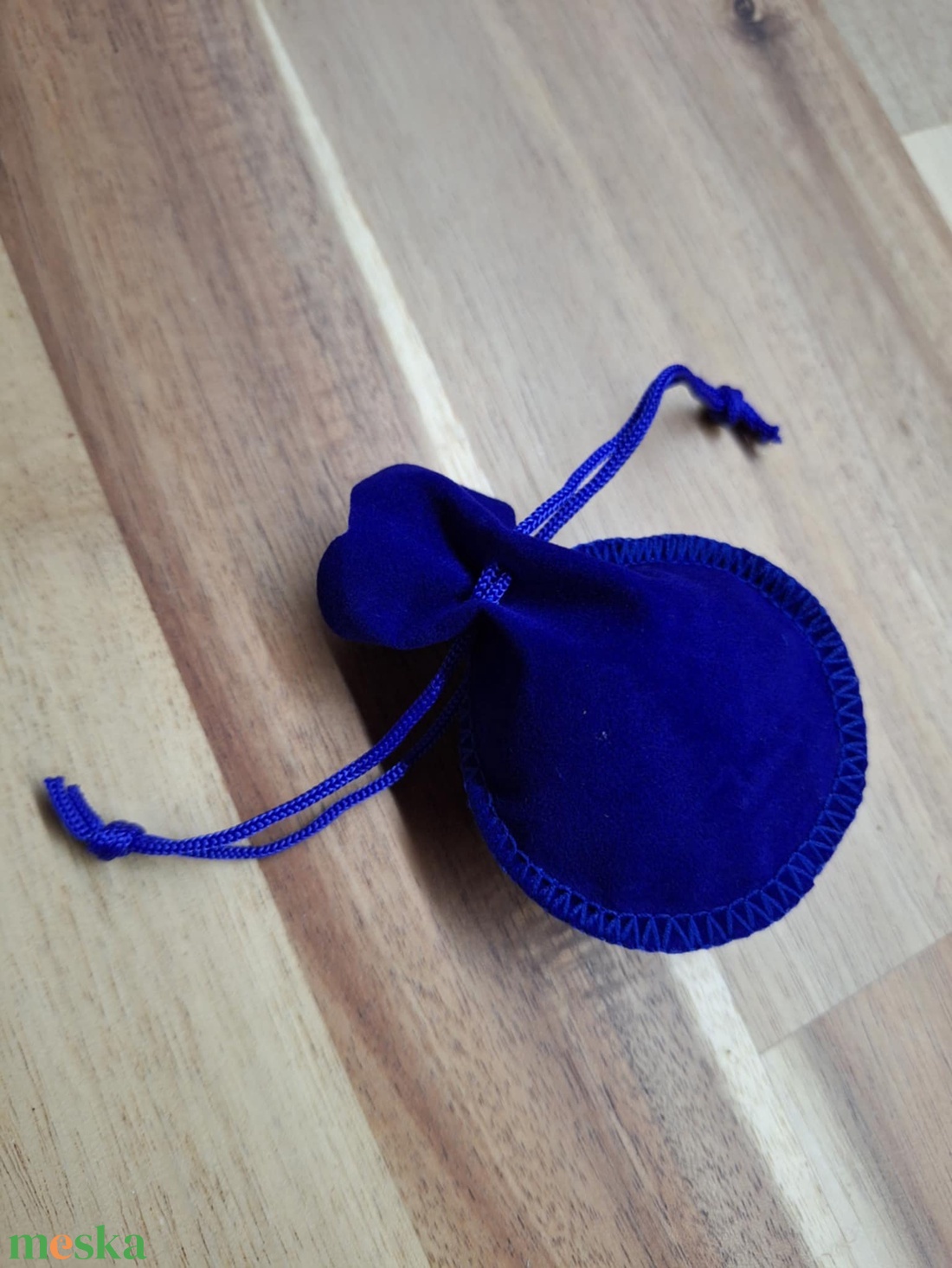 Bársony ajándékszütyő (kék) - otthon & életmód - papír, írószer - ajándékozás kellékei - ajándékzsák, csomagolás - Meska.hu