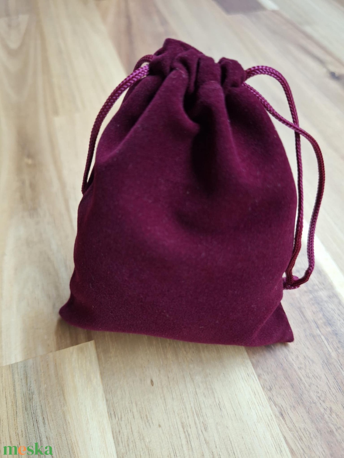 Bársony ajándéktasak (bordó) - otthon & életmód - papír, írószer - ajándékozás kellékei - ajándékzsák, csomagolás - Meska.hu