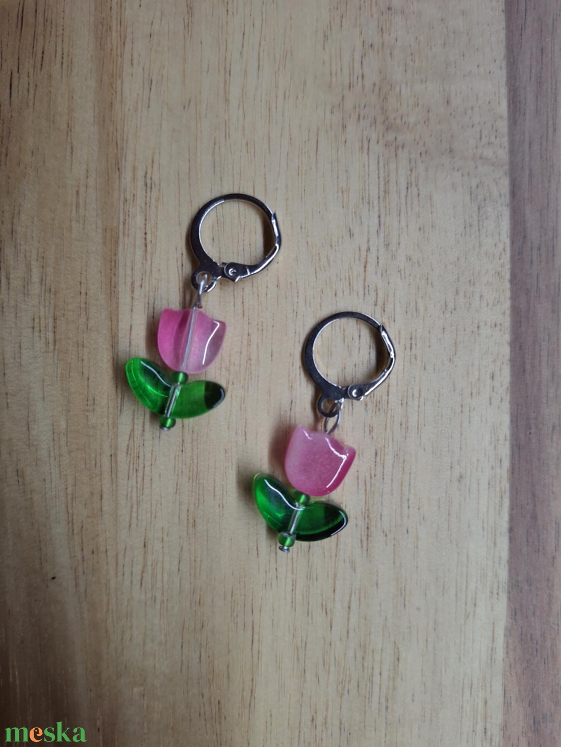 Tulipán füli - ékszer - fülbevaló - lógó fülbevaló - Meska.hu