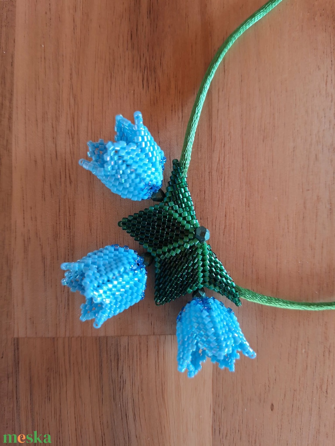 Tulipánok (kék) 3D medál - ékszer - nyaklánc - medálos nyaklánc - Meska.hu