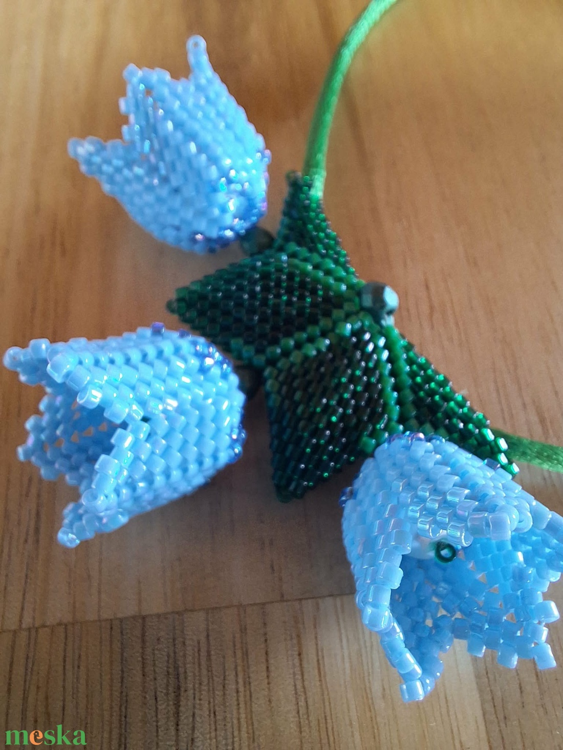Tulipánok (kék) 3D medál - ékszer - nyaklánc - medálos nyaklánc - Meska.hu