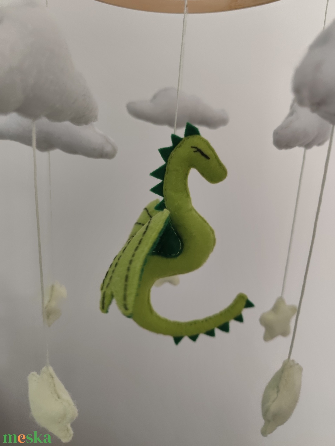 Kiságyforgó srknnyal - játék & sport - 3 éves kor alattiaknak - kiságyforgó - Meska.hu