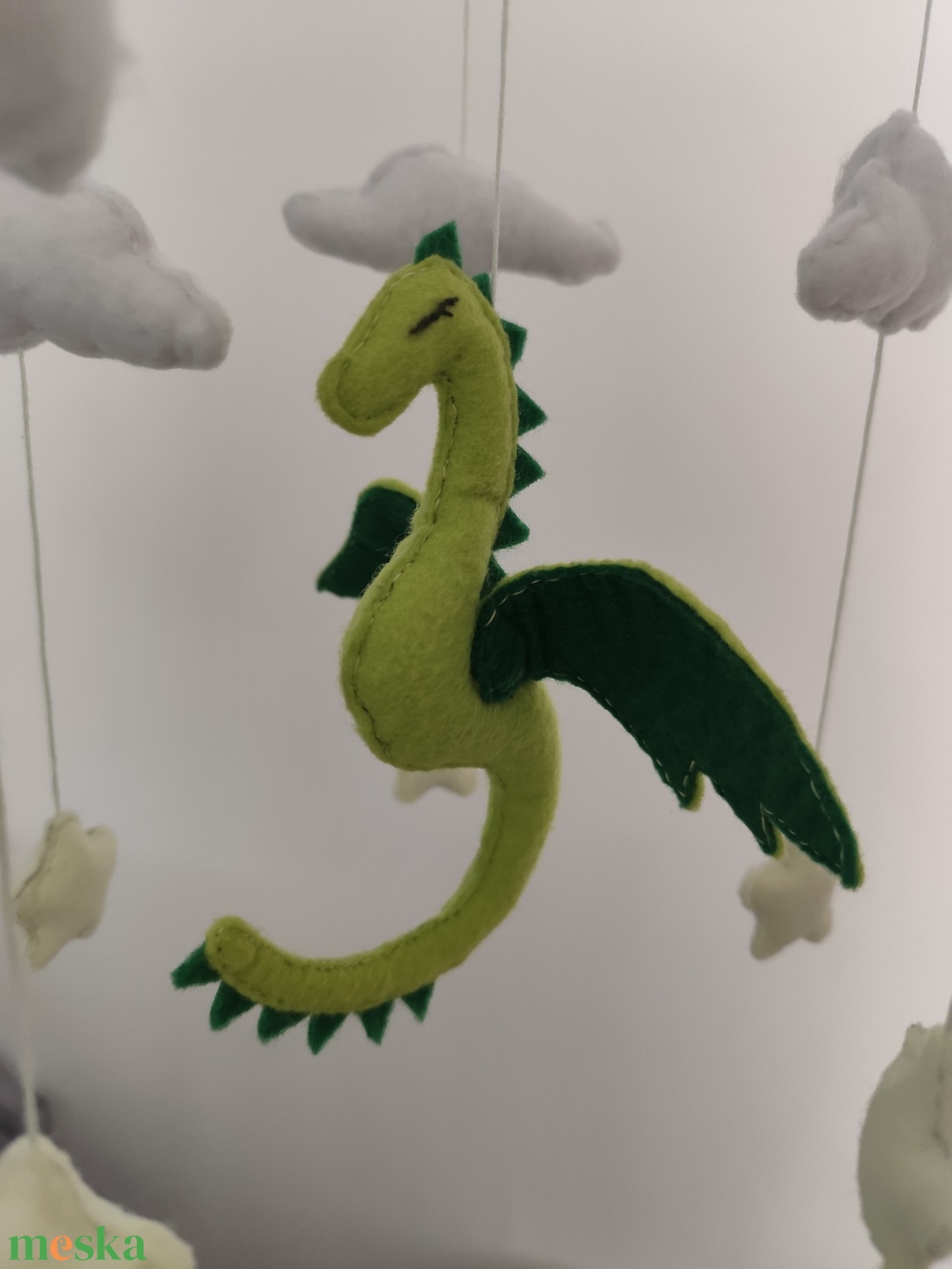 Kiságyforgó srknnyal - játék & sport - 3 éves kor alattiaknak - kiságyforgó - Meska.hu