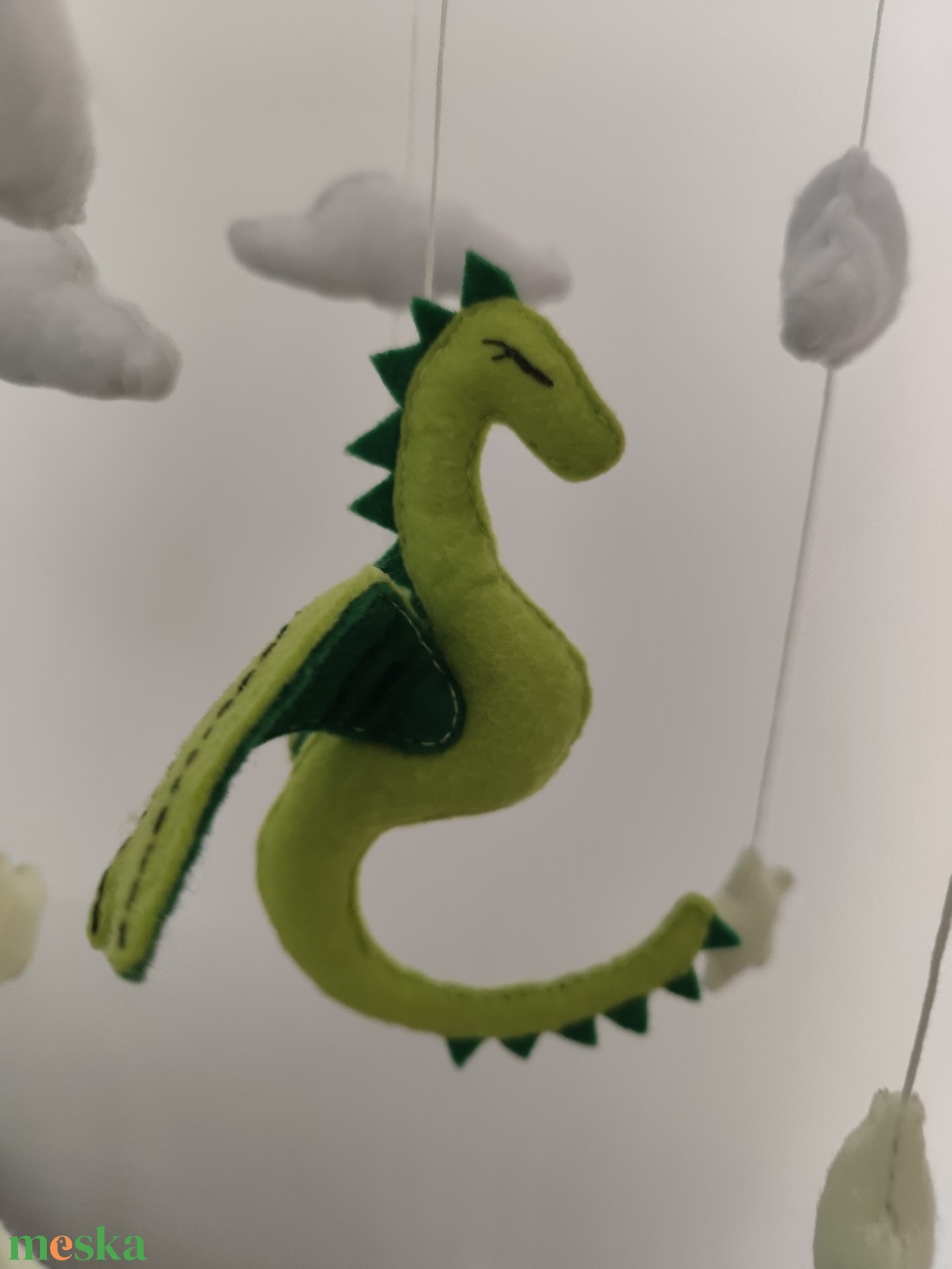 Kiságyforgó srknnyal - játék & sport - 3 éves kor alattiaknak - kiságyforgó - Meska.hu