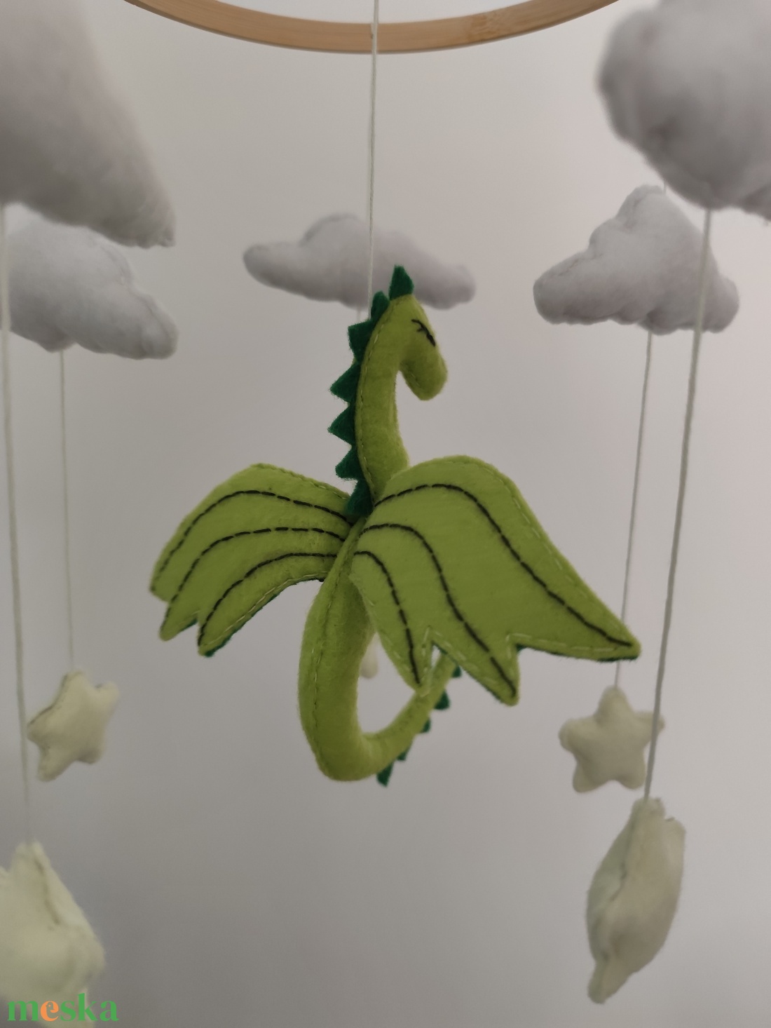 Kiságyforgó srknnyal - játék & sport - 3 éves kor alattiaknak - kiságyforgó - Meska.hu