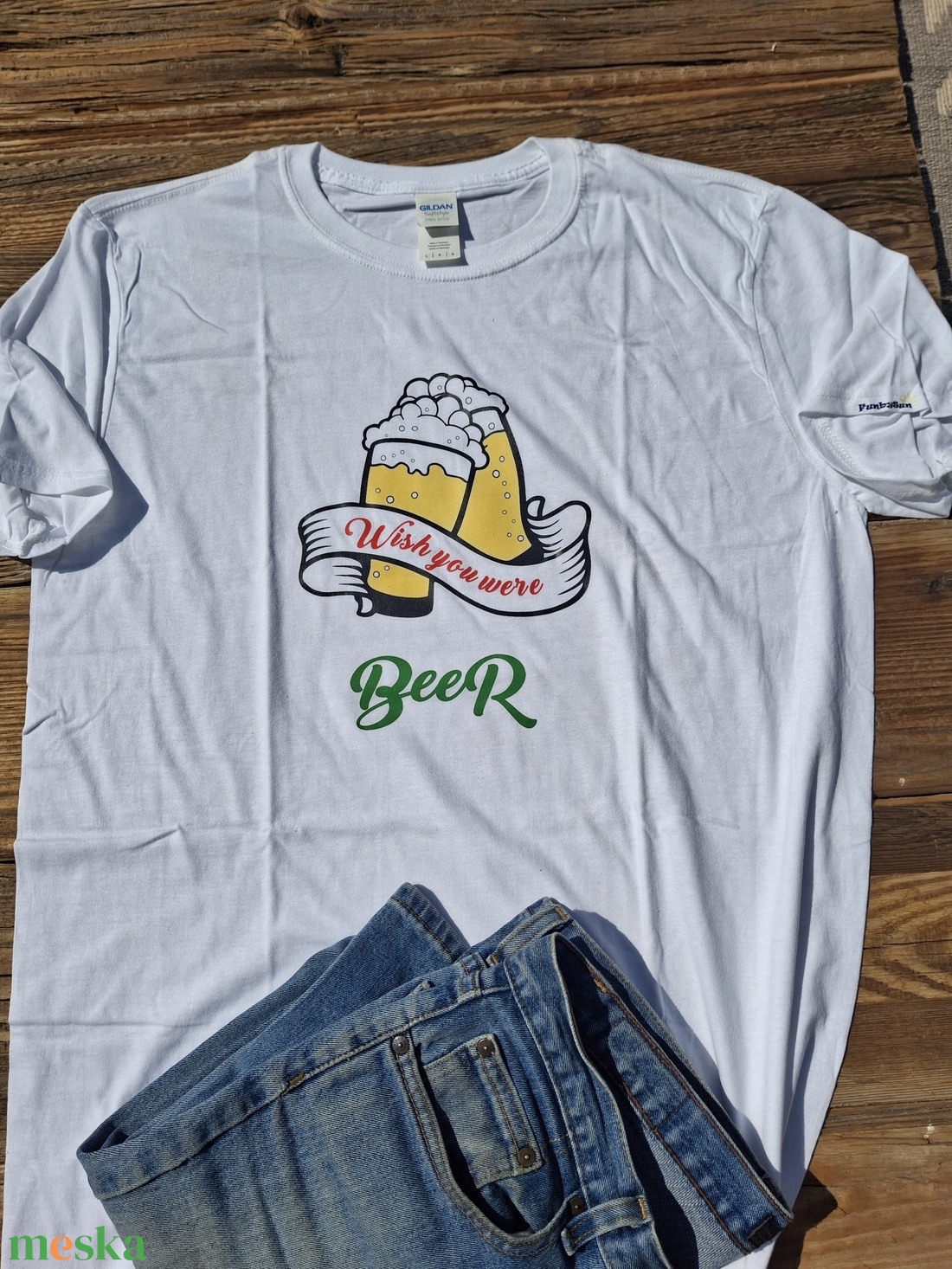 Póló színváltó sörös - ruha & divat - férfi ruha - póló - Meska.hu