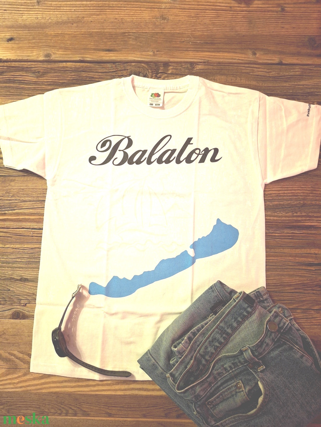 Póló színváltó Balaton mintával - ruha & divat - női ruha - póló, felső - Meska.hu