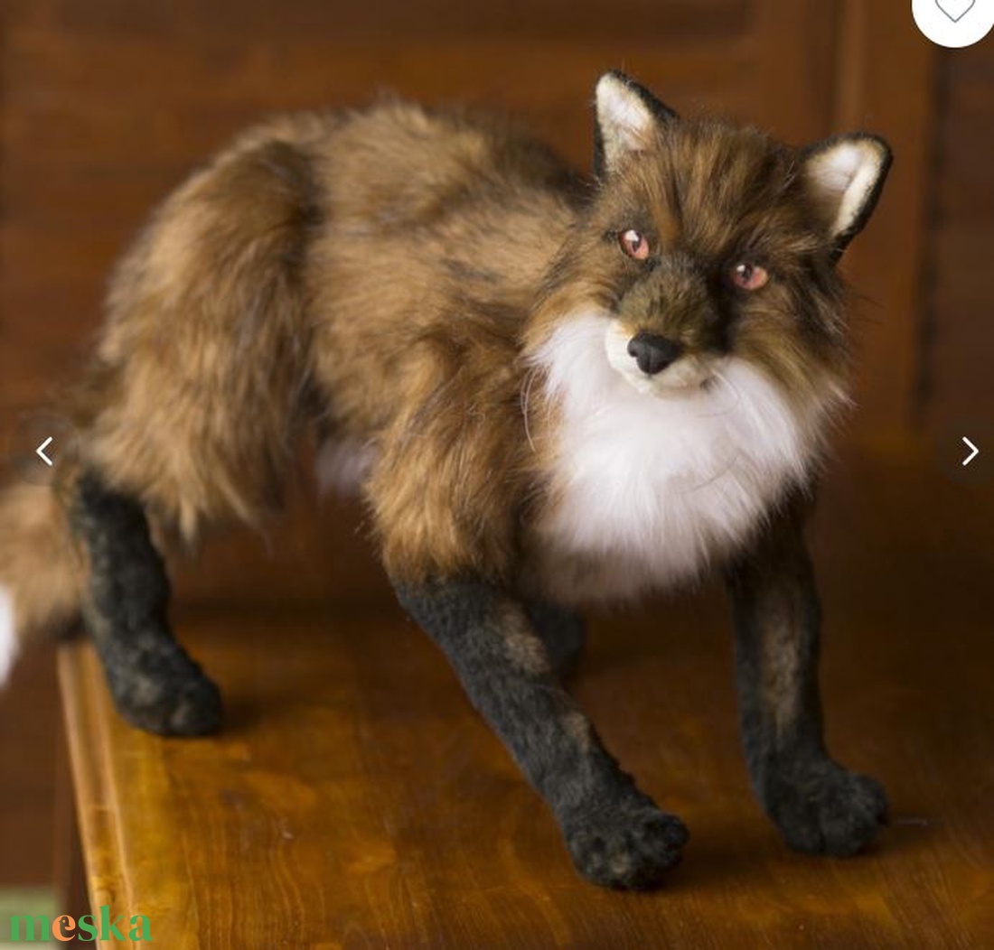 Élethű róka plüss - játék & sport - plüssállat & játékfigura - más figura - Meska.hu