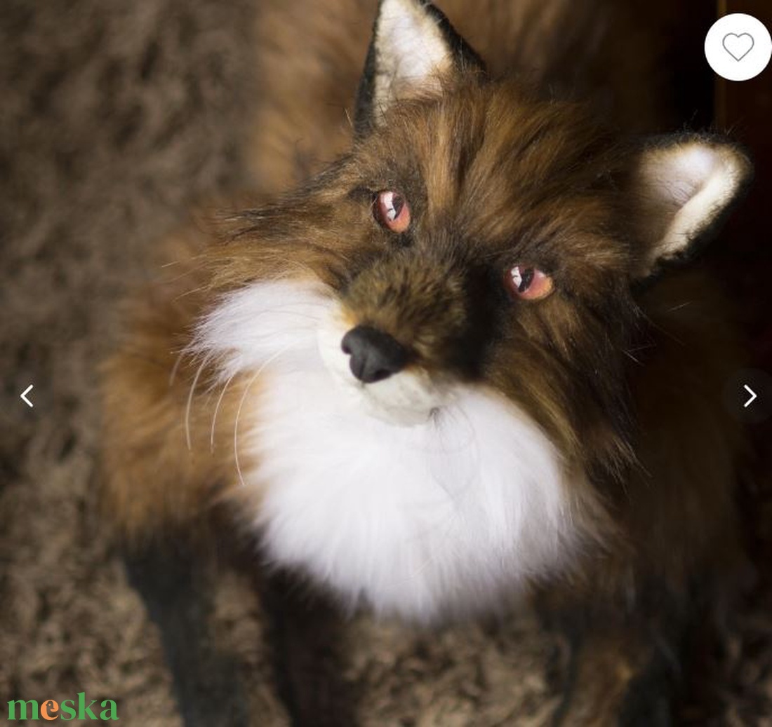 Élethű róka plüss - játék & sport - plüssállat & játékfigura - más figura - Meska.hu