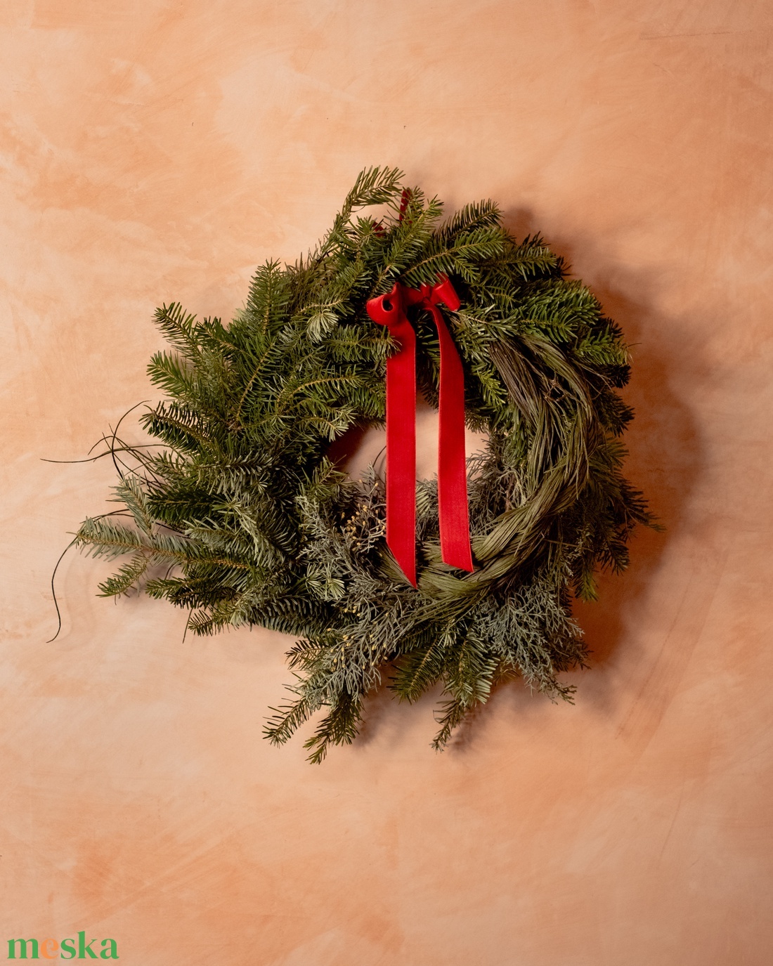 Karácsonyi kopogtató (fenyő, ciprus, zanót) - karácsony - karácsonyi lakásdekoráció - karácsonyi ajtódíszek - Meska.hu