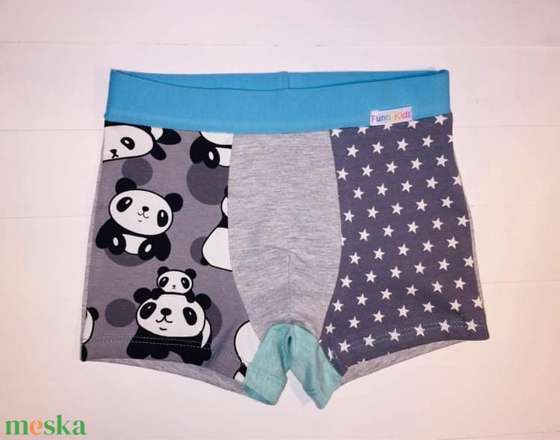 PANDESZ panda maci mintás boxer 116-os - ruha & divat - babaruha & gyerekruha - gyerek alsónemű - Meska.hu