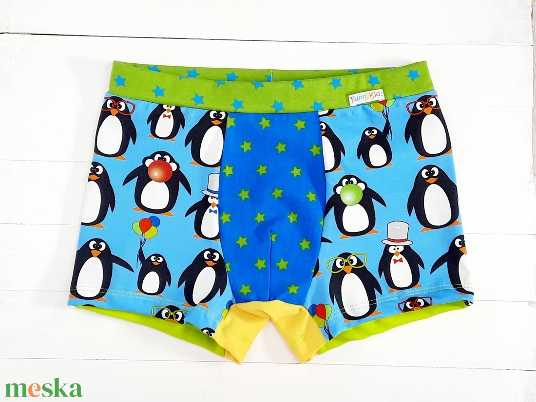 ROLI pingvin mintás boxer - ruha & divat - babaruha & gyerekruha - gyerek alsónemű - Meska.hu ROLI pingvin mintás boxer - ruha & divat - babaruha & gyerekruha - gyerek alsónemű - Meska.hu