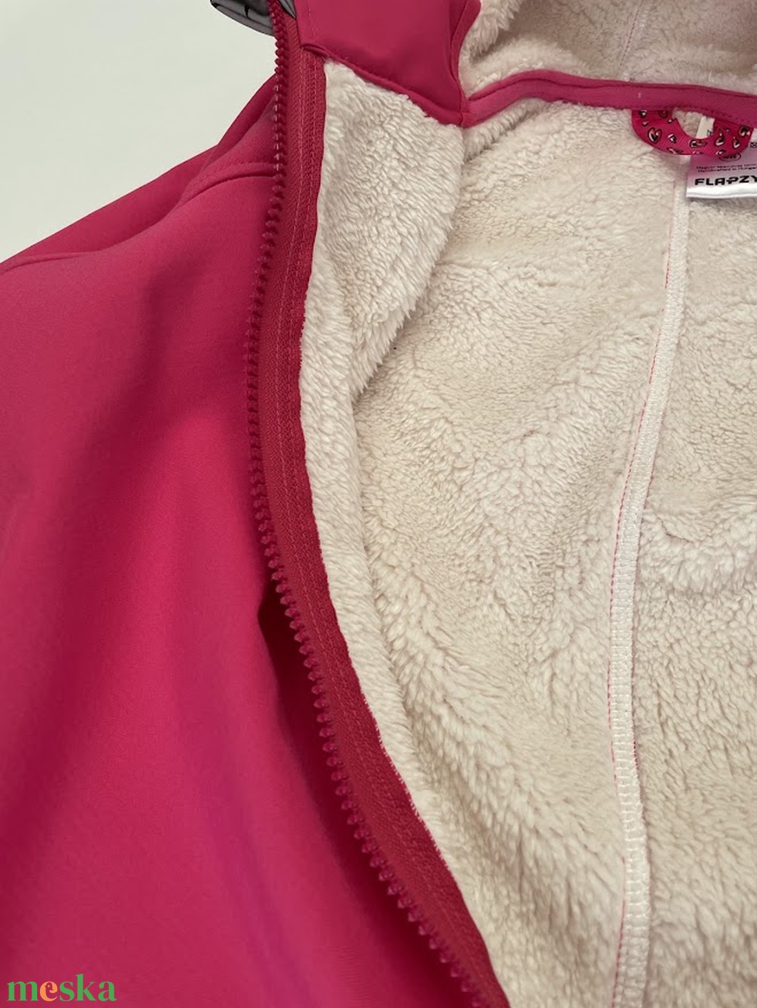 Pink bundás softshell overál, téli - ruha & divat - babaruha & gyerekruha - gyerek kabát, dzseki - Meska.hu