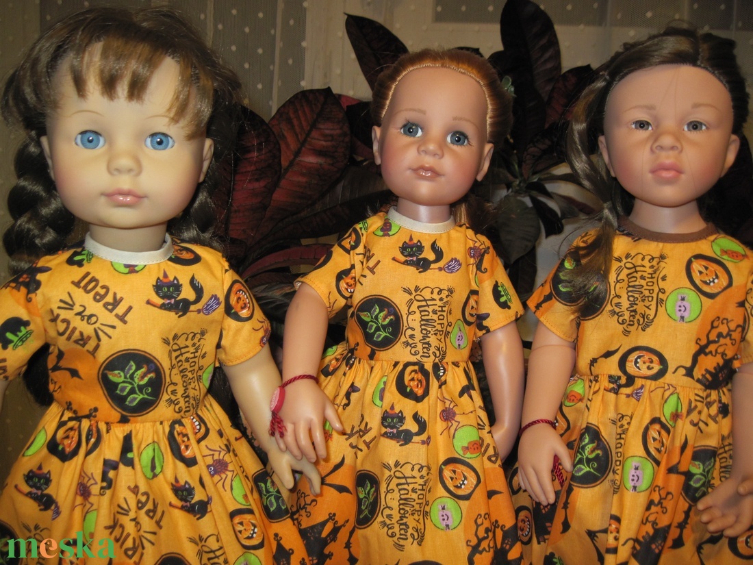 Halloween mintás babaruha 46-50 cm magas Götz babára - játék & sport - baba & babaház - babaruha, babakellék - Meska.hu Halloween mintás babaruha 46-50 cm magas Götz babára - játék & sport - baba & babaház - babaruha, babakellék - Meska.hu