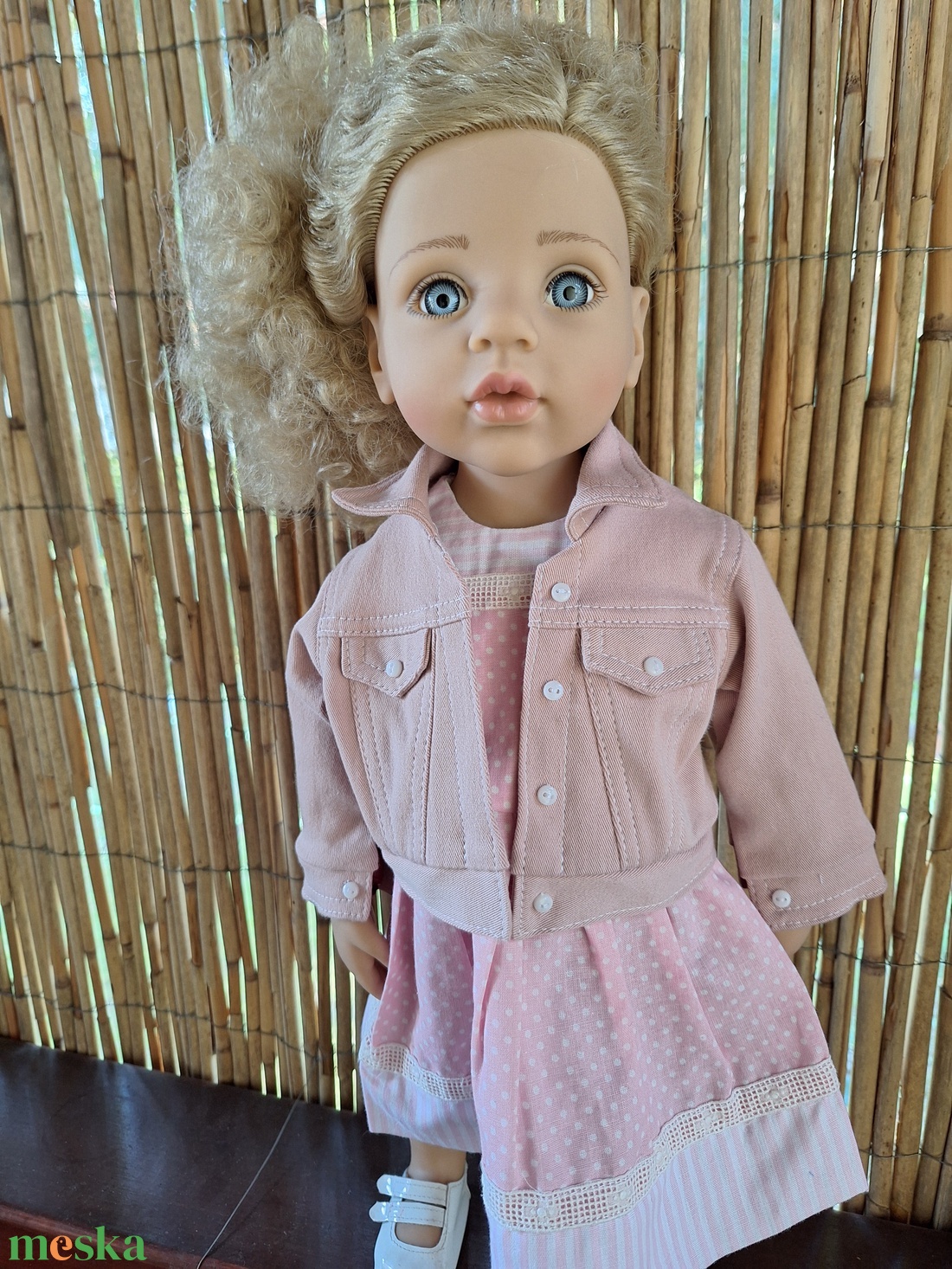 Rózsaszín farmer dzseki 46-50 cm magas Götz babára - játék & sport - baba & babaház - babaruha, babakellék - Meska.hu Rózsaszín farmer dzseki 46-50 cm magas Götz babára - játék & sport - baba & babaház - babaruha, babakellék - Meska.hu