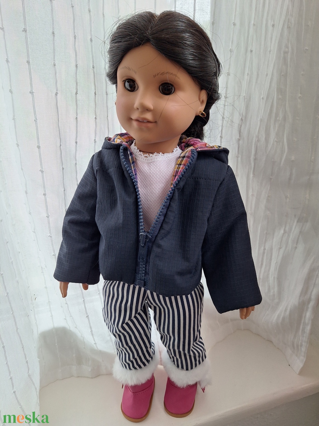 Kabát Babaruha 46-50 cm magas Götz babára  - játék & sport - baba & babaház - babaruha, babakellék - Meska.hu