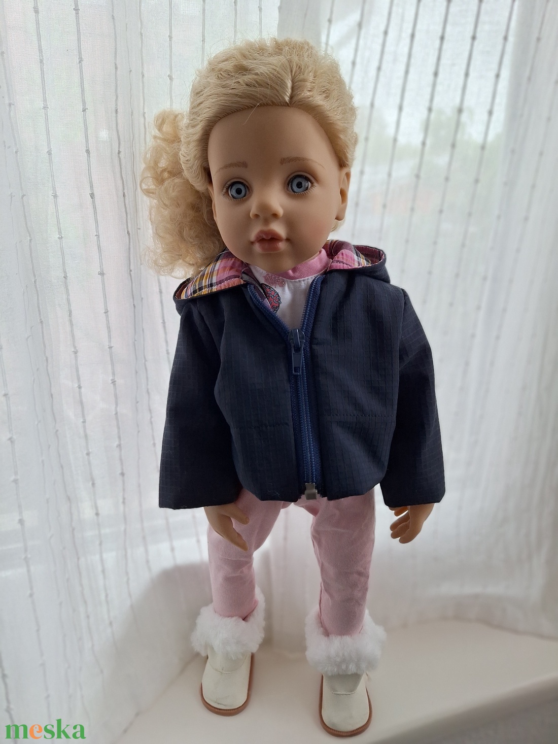 Kabát Babaruha 46-50 cm magas Götz babára  - játék & sport - baba & babaház - babaruha, babakellék - Meska.hu