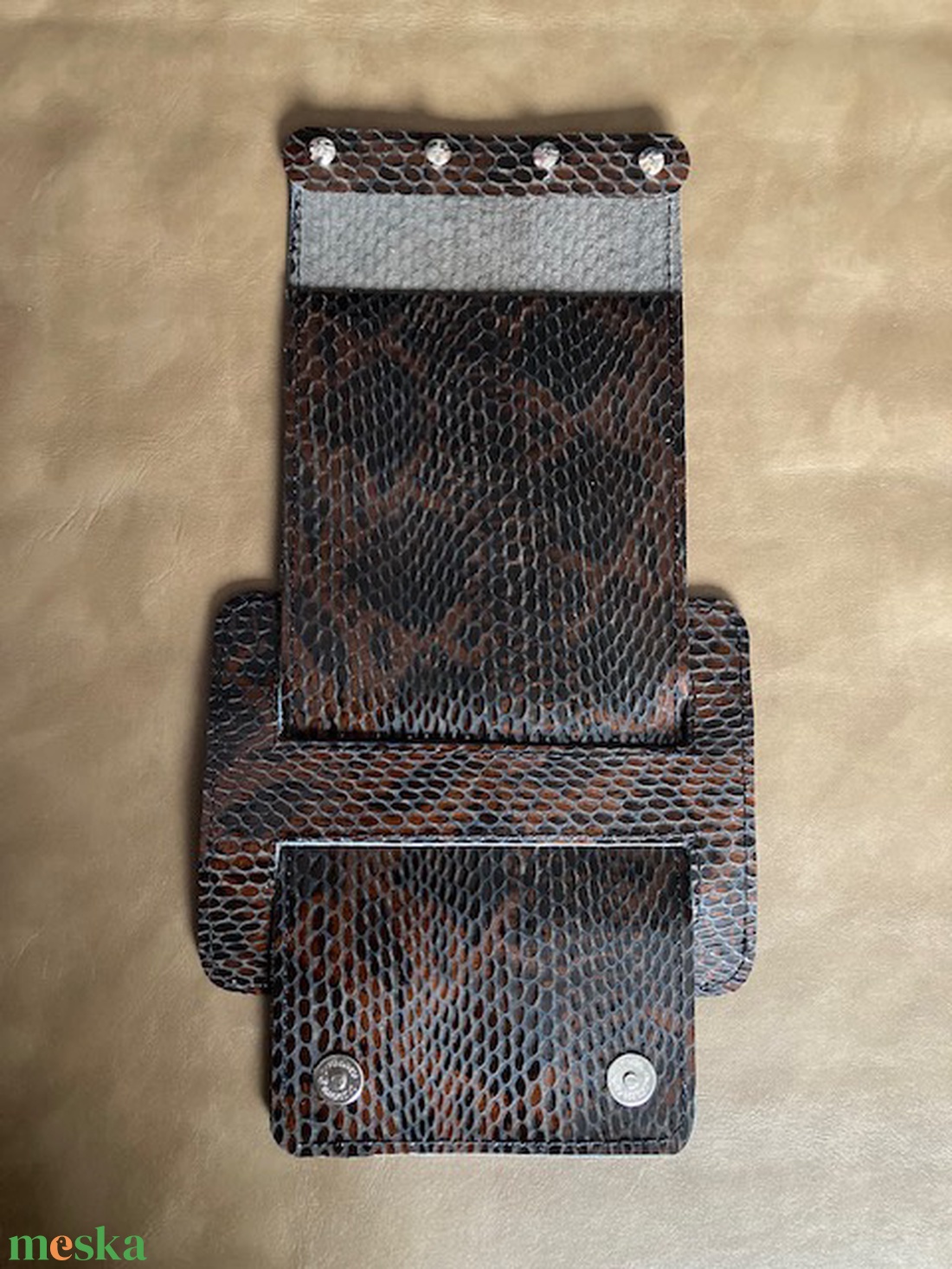 Valódi bőr táska szett horgolt táskára - táska & tok - táskapánt & alkatrész - Meska.hu