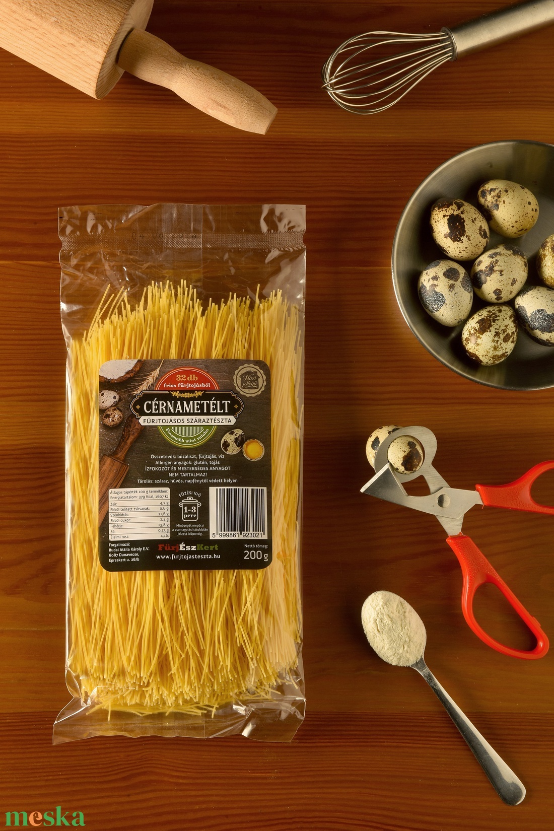 Fürjtojásos Tészta - Cérnametélt - élelmiszer - tészta - Meska.hu