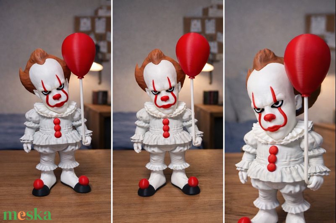 Pennywise összerakott 3D - kellékek & szerszámok - dekorációs kellékek - figurák - Meska.hu