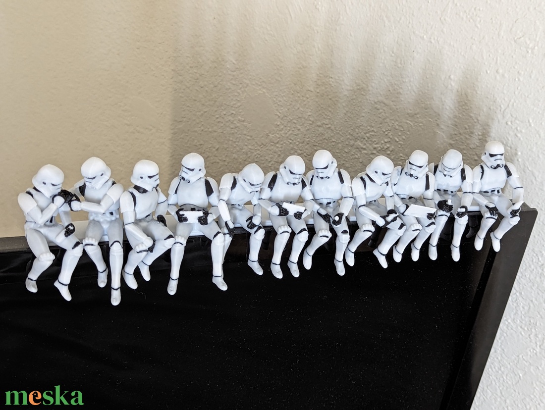 Star Wars Polcdísz szett Birodalmi katonák 6db-os - kellékek & szerszámok - dekorációs kellékek - figurák - Meska.hu