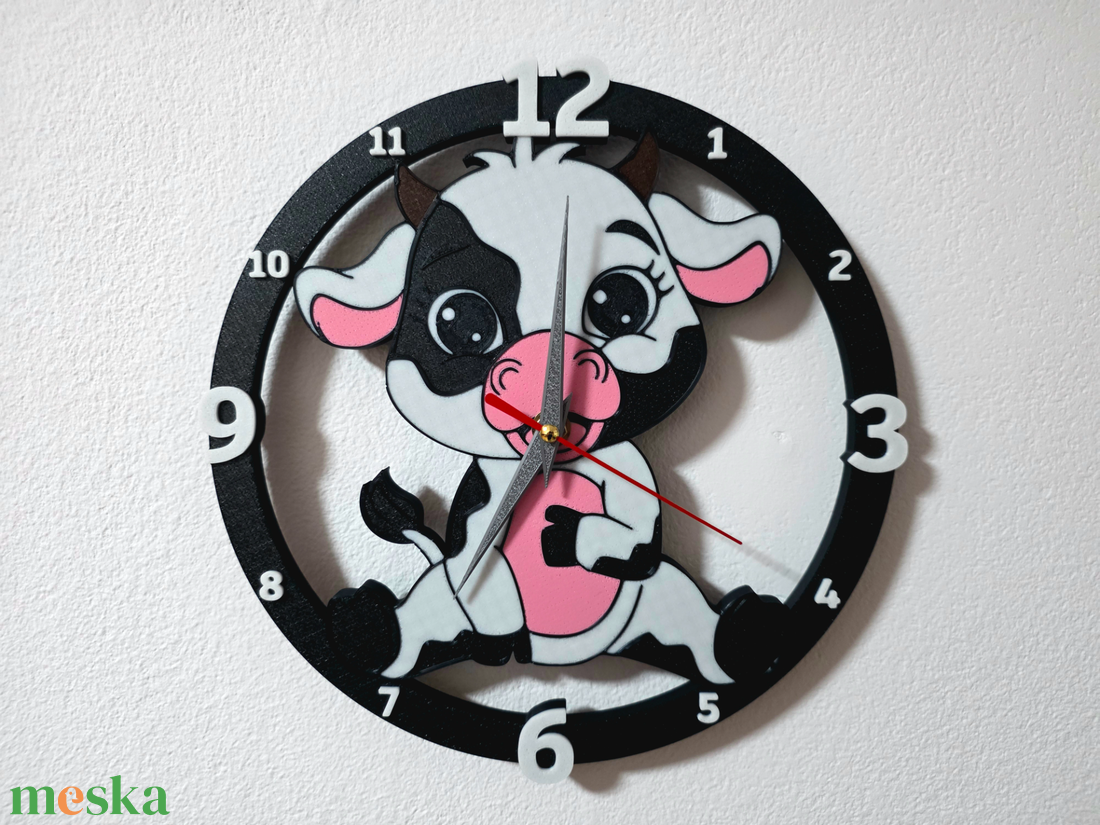 Cuki Boci 3D falióra - otthon & életmód - dekoráció - fali és függő dekoráció - falióra & óra - Meska.hu