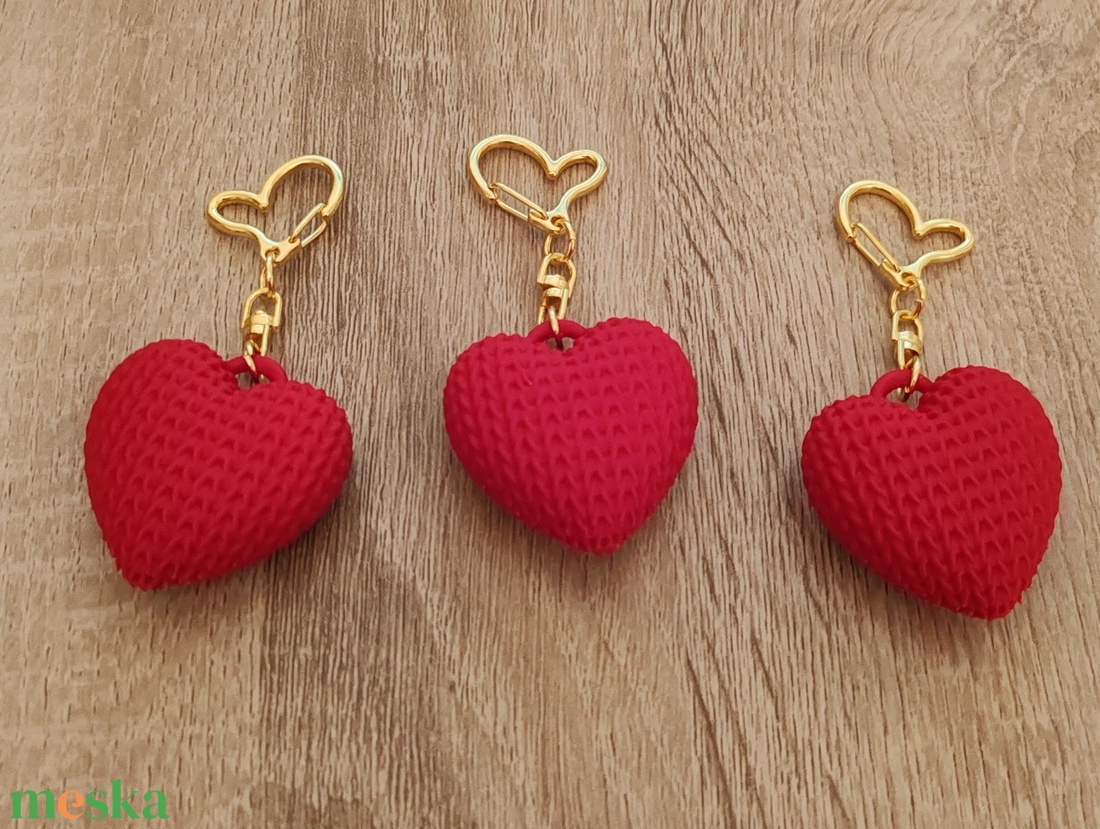 Valentin Szív kulcstartó - táska & tok - kulcstartó & táskadísz - kulcstartó - Meska.hu