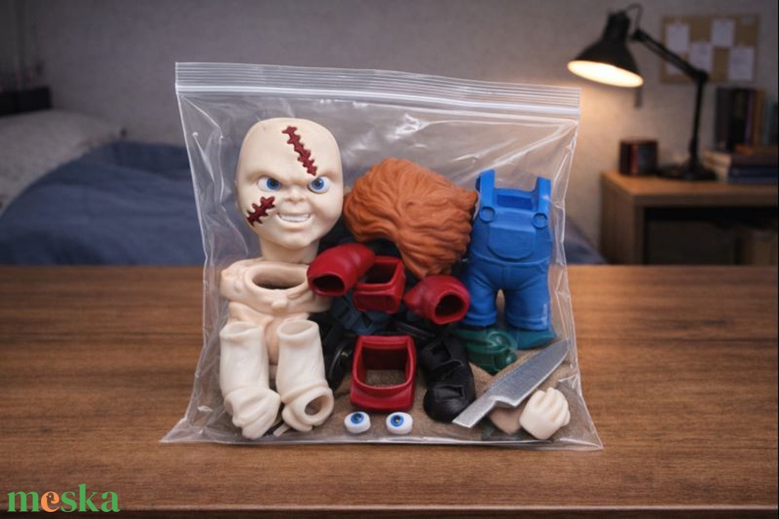Chucky csináld magad 3D - kellékek & szerszámok - dekorációs kellékek - figurák - Meska.hu