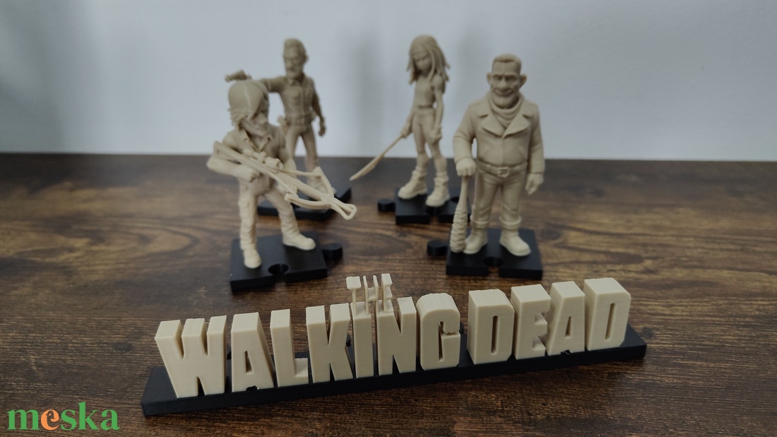 Walking Dead Asztaldísz 3D - kellékek & szerszámok - dekorációs kellékek - figurák - Meska.hu