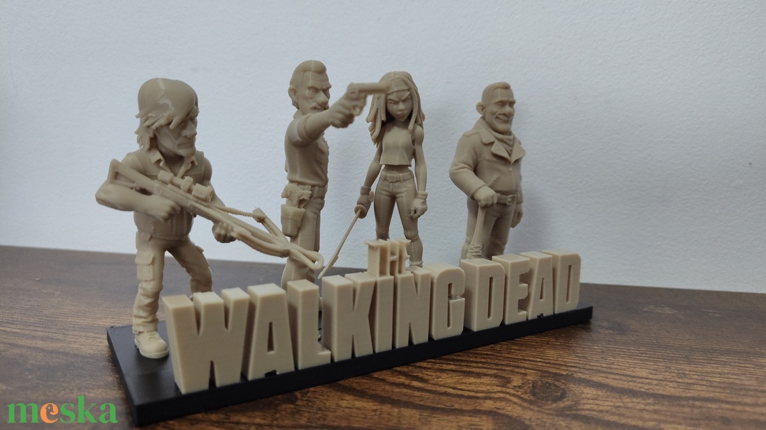 Walking Dead Asztaldísz 3D - kellékek & szerszámok - dekorációs kellékek - figurák - Meska.hu