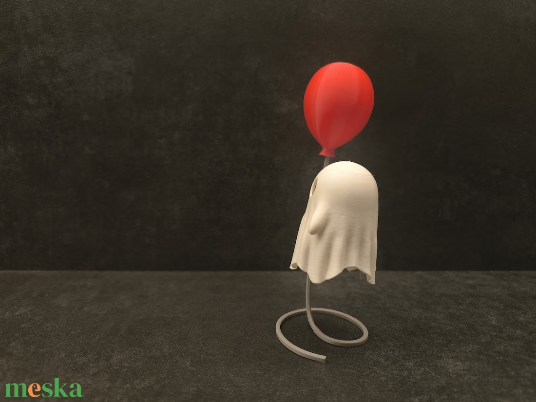 Cuki Világító Lufis Szellem Polcdísz - otthon & életmód - dekoráció - asztal és polc dekoráció - asztaldísz - Meska.hu